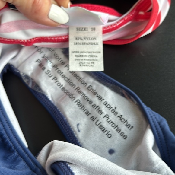 Kanu Surf UPF 50+ America 2 piece bikini, adjustable strap,patriotic.Summer swim - Picture 5 of 7